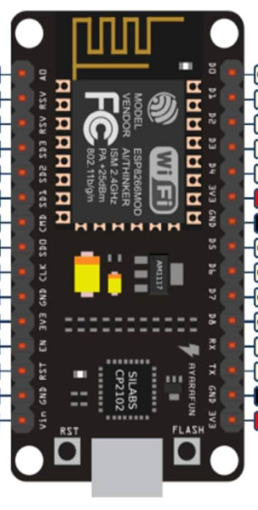 Un ESP12 avec un module CP2102