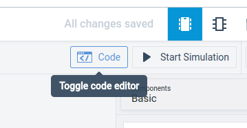 Bouton du code