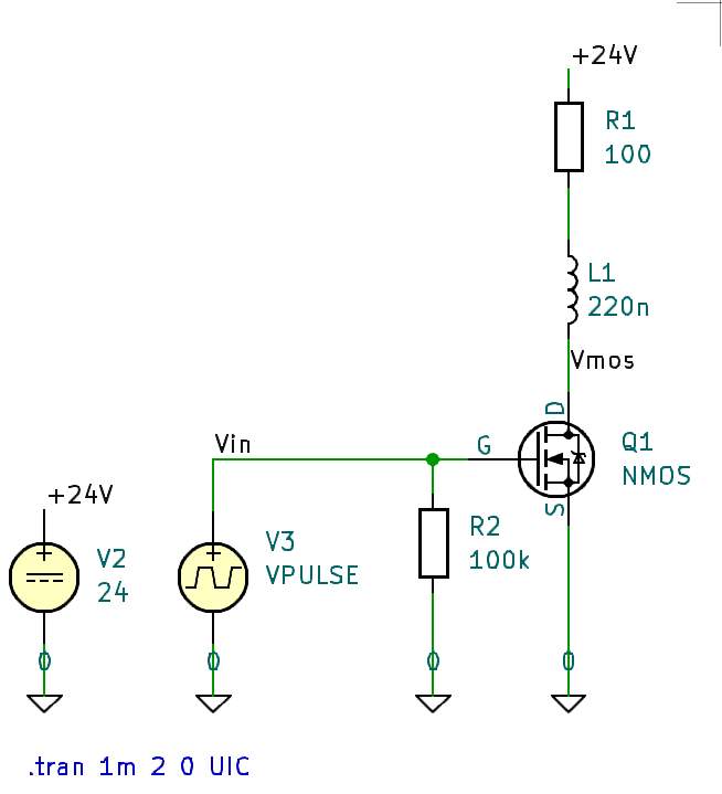 Une simulation Kicad