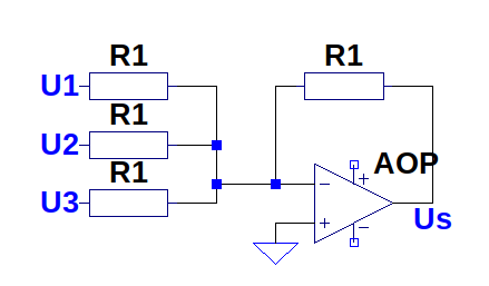 Montage sommateur inverseur