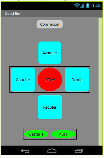 Rendu de l'application