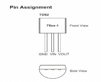 Broches du HT7533